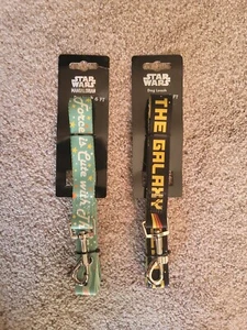 x2 Star Wars Mandalorian Large Dog Lead 6 Foot Leash New Force Galaxy  - Picture 1 of 2