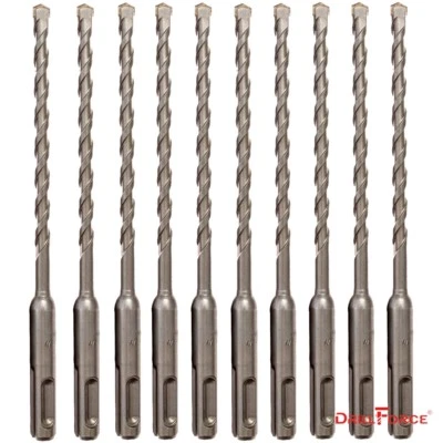 10PCS 3/8" X8" Drill Bit Set SDS Plus Rotary Hammer Concrete Masonry Carbide Tip