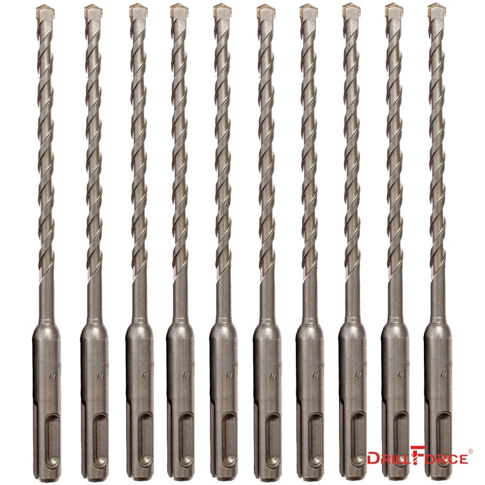 10PCS 3/8" X8" Drill Bit Set SDS Plus Rotary Hammer Concrete Masonry Carbide Tip