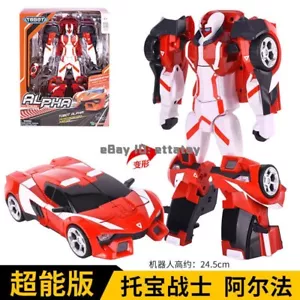 Tobot V Alpha Plus Mini Vehicle Transforming Sports Car Action Figure Toy - Picture 1 of 5