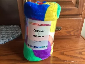 Crayola mehrere Formen weiche Plüschdecke 50"" x 70"" - Neu - Bild 1 von 2