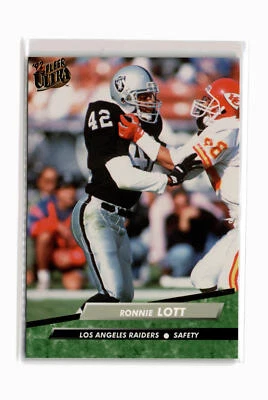 Ronnie Lott Football #195 1992 Ultra Los Angeles Raiders - Image 1 of 2