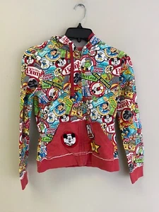 Disney Paris Characters Parade Hoodie Full Zip Youth Girls Sz S Hoodie Vtg - Picture 1 of 9