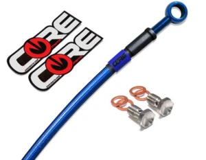 SUZUKI GSXR600 GSXR750 2008-2010 CORE MOTO FRONT & REAR BRAKE LINE KIT T-BLUE - Picture 1 of 1