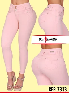 Jean's Colombianos Cintura Alta levanta cola butt lifter high waist faja 7313 - Picture 1 of 5