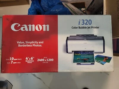 NEW Canon S330 Color Bubble Jet Inkjet Printer Open Box Never Used - Image 1 of 2
