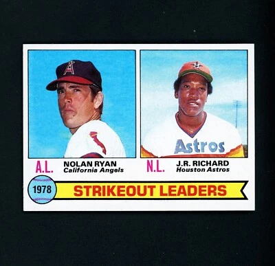 1979 Topps Strikeout Leaders - Nolan Ryan - California Angels (HOF) #6 NM - Image 1 of 2