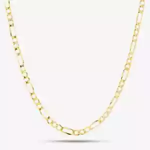 9ct Yellow Gold 18 Inch Hollow Figaro Chain 18HOLFIG80 - Picture 1 of 1