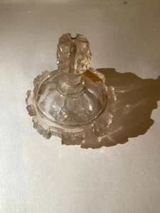 Bottiglia di vetro spesso trasparente Biedermeier ceca boema 1850: Lendl 3” - Foto 1 di 7