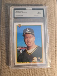 1990 Bowman Mark McGwire 454 NM-MT 8 - Picture 1 of 2