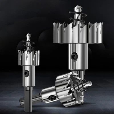 HSS Bohrer Lochsäge 12-100mm Lochbohrer Kronenbohrer Edelstahl Metall Bohrkronen - Bild 1 von 4