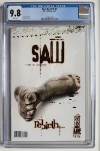 SAW: RENACIMIENTO #1 CLAVE 1ª Aparición Rompecabezas Horror CLÁSICO IDW (2005) CGC 9.8 - Imagen 1 de 2
