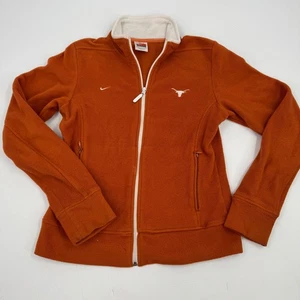 Vintage Nike Team Texas Longhorns Fleecejacke durchgehender Reißverschluss Damen Small S orange - Bild 1 von 12