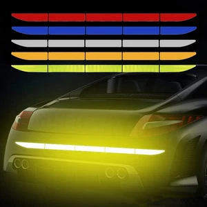 Pegatina reflectante para automóvil cinta de advertencia de seguridad calcomanías de parachoques accesorios de ajuste - Imagen 1 de 17