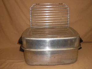 "FRIGIDAIRE FLAIR" RADIANT WALL SPATTER FREE ROASTER BROILER GRILL PAN -VINTAGE - Picture 1 of 17