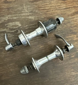 Shimano 600 Ultegra FH-6400 UG & HB-6400 Road Hubs -36h w/QR's-6/7-Spd 126mm #03 - Picture 1 of 12