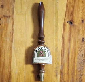VINTAGE SIGNATURE STROH BIER BAR ZAPFHAHN HOLZGRIFF 13" LANG - Bild 1 von 3