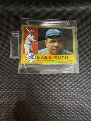2011 TOPPS TARGET FACTORY SET BABE RUTH #BR60 CHROME GOLD REFRACTOR SSP YANKEES - Image 1 of 2