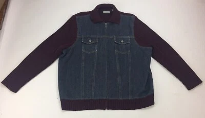 Suéter de mezclilla Marsh Landing talla 2XL para hombre Foto 1 de 4