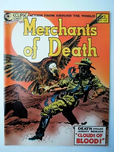 MERCHANTS OF DEATH #2 - RIVISTA FUMETTI VINTAGE - ECLIPSE COMICS - AGOSTO 1988 - Foto 1 di 9