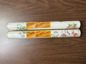 Vintage Contact Paper Liner Adhesive Plants Fruits Vegetables - Picture 1 of 14