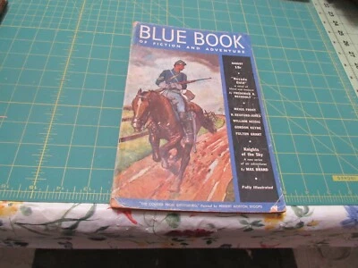 THE BLUE BOOK MAGAZINE  AUGUST 1938    ADVENTURE PULP MAGAZINE   - Image 1 of 2