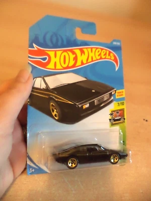 new LOTUS ESPRIT S1 hw exotics HOT WHEELS toy car BLACK 238/365 track stars - Image 1 of 2