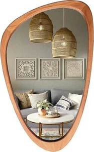 Asymmetrical Wall Mirror, Decorative for Bedroom Living Room Entrywall Home Deco - Picture 1 of 6