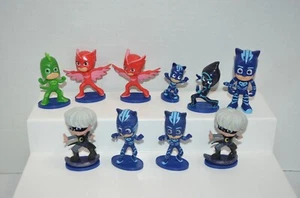 Lot of 10 PJ Mask PVC Figures Cake Toppers Owlette Luna Girl Cat Boy Gekko  - Picture 1 of 3
