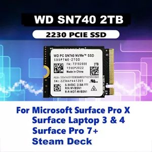 WD 2TB M.2 2230 SSD NVMe PCIe4x4 PC SN740 For Steam Deck ASUS ROG Flow X Ally Z1 - Imagen 1 de 11