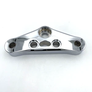oem Harley 46291-04 Chrome Forged Billet Aluminum Upper Triple Tree Softail Dyna - Picture 1 of 10