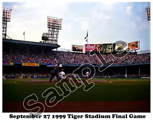 MLB 1999 Letztes Spiel Tiger Stadium Tigers vs Royals Farbe 8 x 10 Foto Bild - Bild 1 von 1