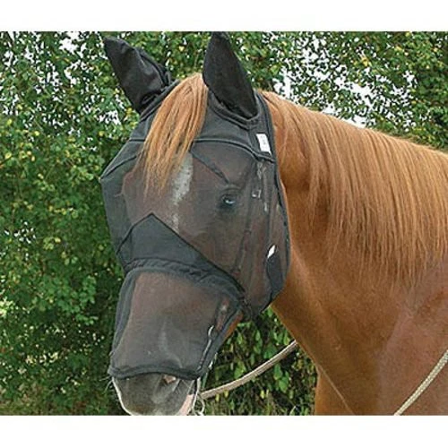 Cashel Quiet Ride Fly Mask Standard Horse With Covers Ears and Nose Trail Riding