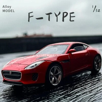 1:32 Jaguar F-Type Alloy Diecast Model Sports Racing Car Sounds Lights Gift Toys - Image 1 of 4