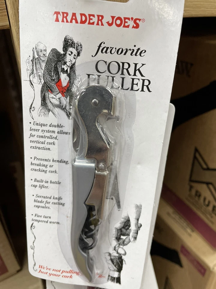 TRADER JOE'S PLATA FAVORITO TIRADOR DE CORCHO Foto 1 de 1