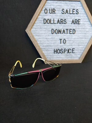 CAZAL Authentic Unisex Oversize Sunglasses Mod 866 Color 644 Made In Germany 80s - Image 1 of 4