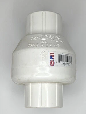 KBI PVC Socket Swing Check Valve KSC-1250-S   1-1/4"   Schedule 40 - Image 1 of 4