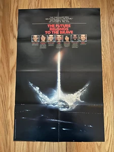 Omni Magazine Space Shuttle Challenger & Space Timeline Double Sided Poster - Picture 1 of 14
