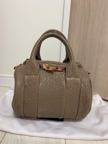 Borsa a tracolla Alexander Wang borsetta 2 vie pelle marrone autentica USATA dal Giappone