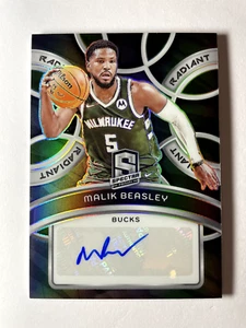 2023-24 Panini Spectra NBA Radiant AUTO Malik Beasley Bucks /99 - Bild 1 von 2