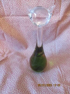 Mid Century Modern Konstglas Sweden Large Art Glass Cat - Picture 1 of 11