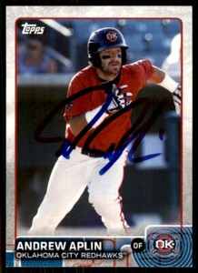 2015 Topps Pro Debut Autographs Andrew Aplin Signed IP AUTO Auto Oklahoma City