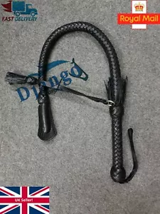 Látigo azotador bullwhip Nagayka Kamcha cuero canguro genuino 2,8 pies 12 trenzas - Imagen 1 de 8