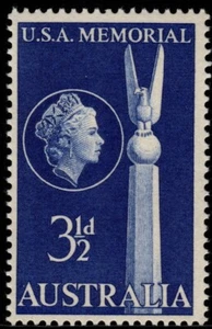 Australia 1955 3½d USA MEMORIAL SG 283, Fine Unhinged Mint - Picture 1 of 1