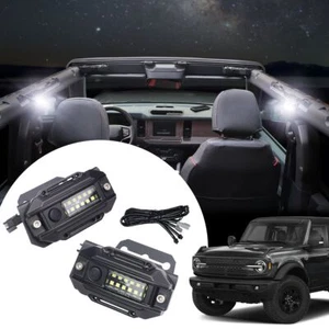 2pcs LED Reading Dome Light Kit with Harness For Ford Bronco 2021-2023 2 4 Doors - Bild 1 von 9