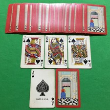 Old 1930s Vintage USPC Named * DOLF * Playing Cards DUTCH BOY MAN at PORTCULLIS