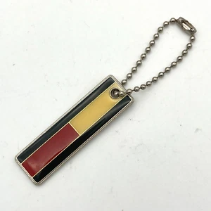 Vintage Tommy Hilfiger Logo Enamel Keychain Zipper Pull Bag Tag 3.5" Long Retro - Picture 1 of 5