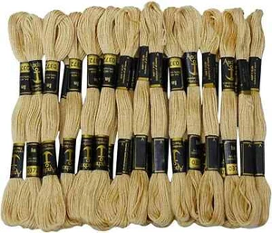Anchor Threads Cross Stitch Sewing Stranded Cotton Thread Hand Embroidery Beige - Picture 1 of 4
