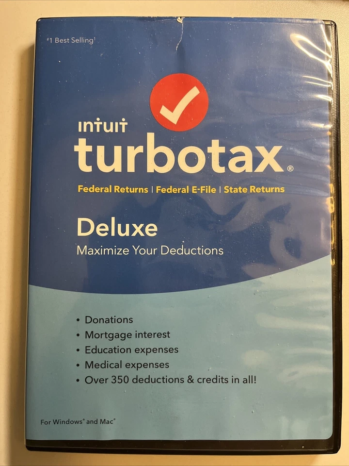 Intuit Turbotax Deluxe Federal + State 2018 Tax Software - Image 1 of 1