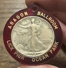 1941-D Encased Half Dollar Aragon Ballroom Lick Pier Ocean Park California Neat!